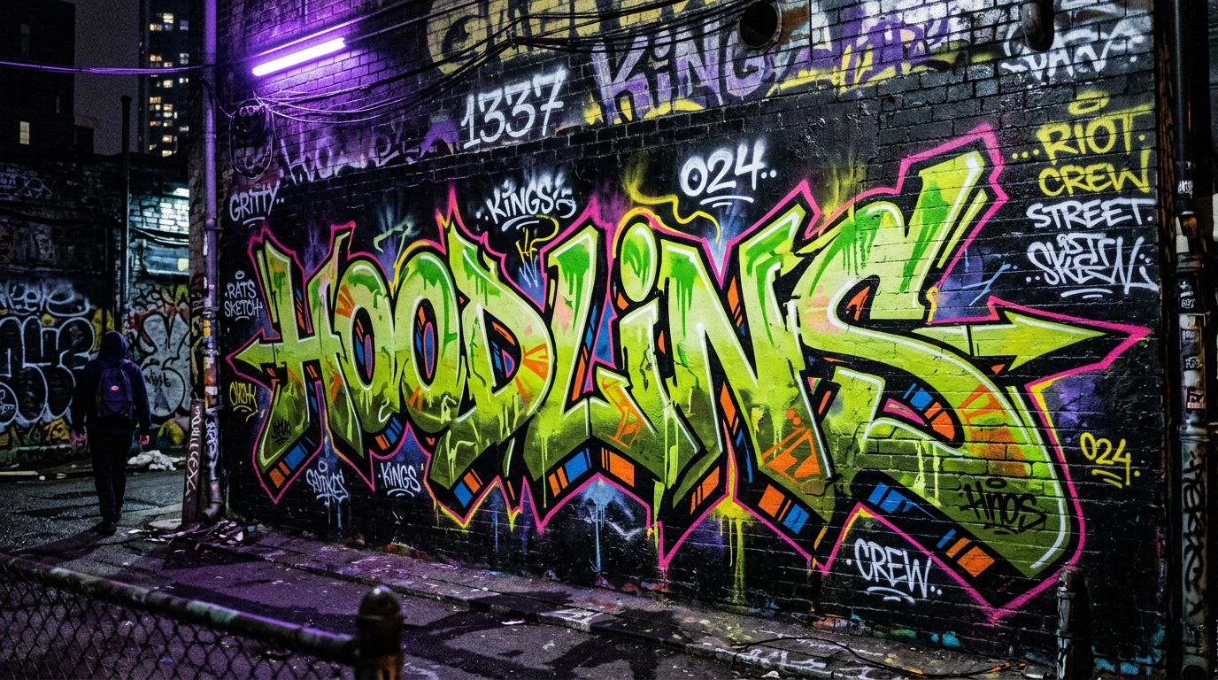 Hoodlins Street Accent Wall